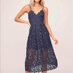ASTR lace midi dress new with tags